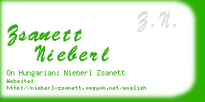 zsanett nieberl business card